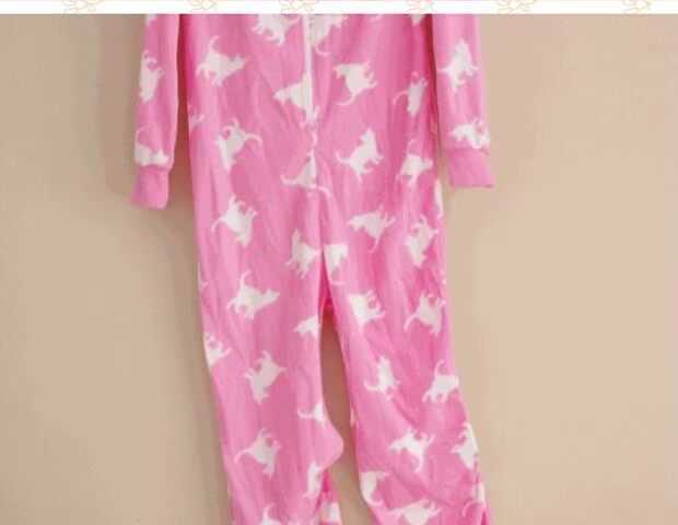 Mùa thu và mùa đông mới nữ lớn trai rung nhung phim hoạt hình mèo con trùm đầu với tai jumpsuit dây kéo hậu cung jumsuit nhung trẻ em