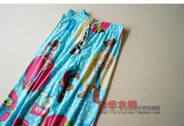 Mùa hè mới hoạt hình cotton kích thước lớn dây rút giải trí nhà chín điểm quần ngủ phần mỏng lỏng và thoải mái quần bông nam thu đông
