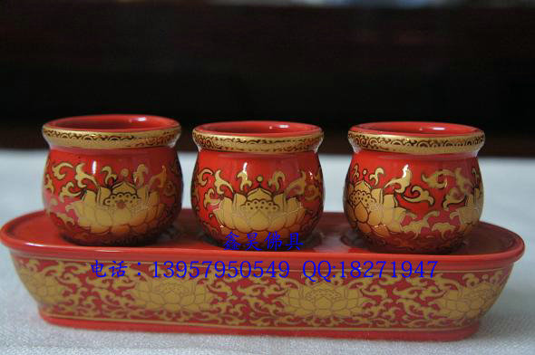 Tang Caijin Lotus Tai tragically cursed by Caijing for a cup of water glass Holy water cup Three-to-one cup of cup net water glass