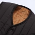 Vest trung niên cha quần áo mùa đông nam cộng với nhung dày trung niên vest ấm áp ông già vest vest áo ba lỗ nam form rộng Áo vest cotton