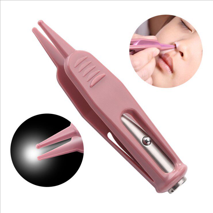 Baby Nose Shit Clip Shine Nasal Shit Tweezers Baby Nose Shit Cleaner Baby Daily Care Clip Luminous Ear Spoon-Taobao