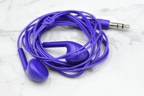 Made in China without standard earbuds in-ear headphones Cute purple mobile phone computer MP3 pure tone headphones