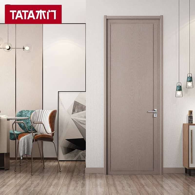 TATA wooden door new product @063 lotus color ripe maroon