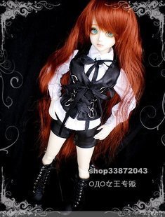 Bjd Doll Clothes/Clothing/Leather Vest Shorts Women's Jockey Suit 1/4 and 1/3 Bjd Doll Clothes/Clothing/Leather Vest Shorts Women's Jockey Suit 1/4 and 1/3