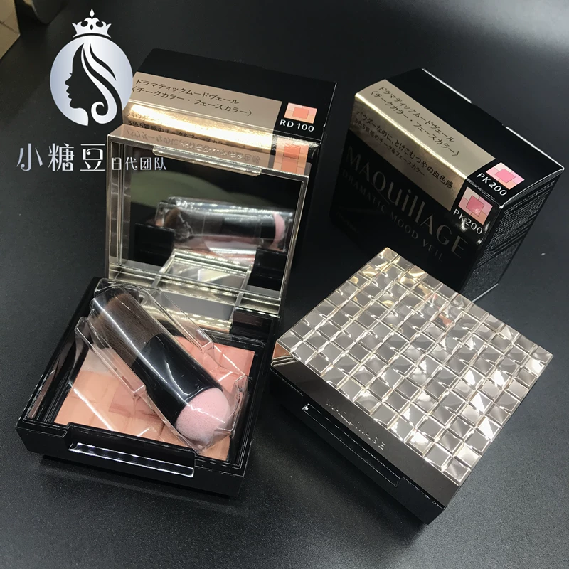 Nhật Bản trực tiếp mail Shiseido maquillage máy tim năm màu phấn hồng sửa chữa năng lực trang điểm nude giữ ẩm tự nhiên - Blush / Cochineal