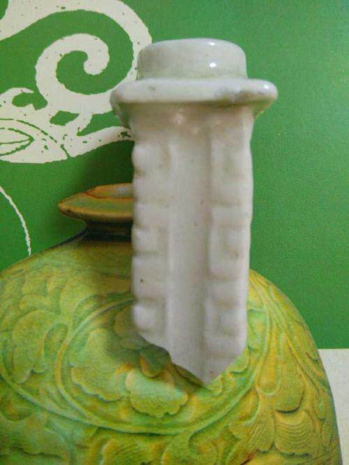 Southern Song Dynasty blue and white porcelain cong bottle remnant ancient porcelain piece old porcelain antique antique collection genuine old object porcelain pot