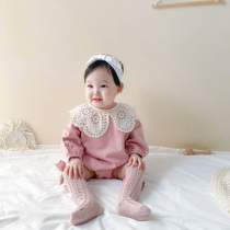 Spring and autumn Ins bag fart long sleeve khae woman baby cute out of conjoined clothes spring clothes super cute baby clothes climb