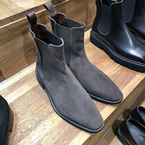 ANAN Dongdaemun Korean mens shoes Chelsea boots simple solid color casual suede sleeve