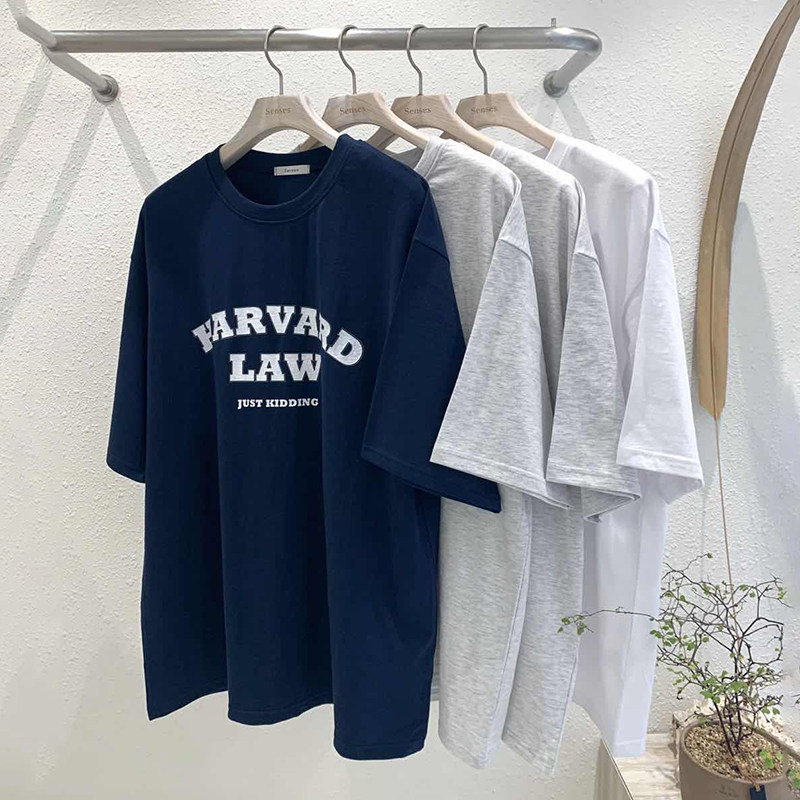 East Gate Korean Men's Clothes 2020 Summer T - shirt Men tide short sleeve loose letter printed undershirt