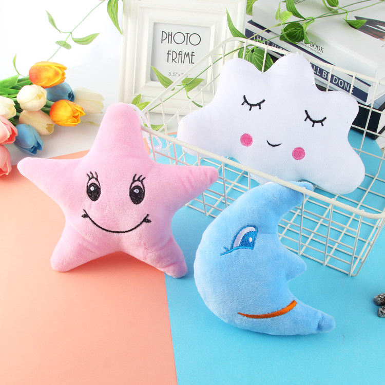 Creative Plush Stars Moon Paparazzi Cute Clouds expression Toys ladies Pillow Afternoon Nap Pillow Doll Cloth Dolls