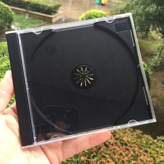 Утолщенная коробка для дисков, прозрачная стандартная цельная прозрачная коробка для компакт-дисков, коробка для дисков, коробка для хранения компакт-дисков, двухсекционная подключаемая страница