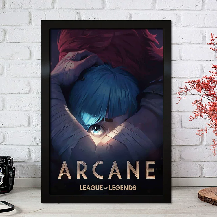 Двойной городской боевой постер League League of Legends LOL кадр для фото декоративный висячий раскрашенный фрески Tukinsus