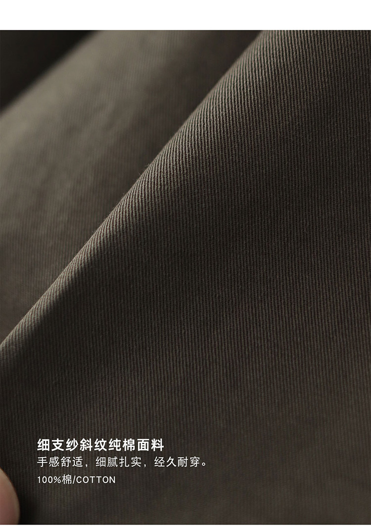 100% cotton vintage short zip-up lapel cotton cargo jacket jacket for men Spring and autumn