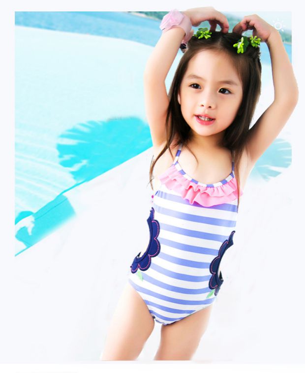 Đồ bơi trẻ em cho bé gái xinh xắn dính liền với công chúa nhỏ dễ thương đồ bơi nàng tiên cá cho bé
