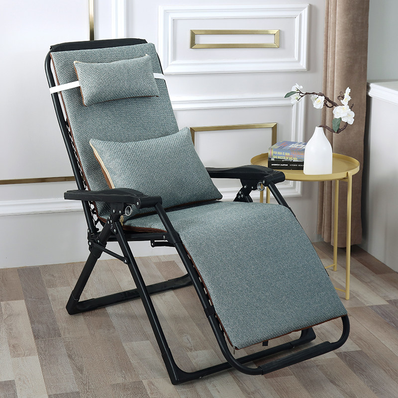 Balcony Folding Chair Cushion Removable and Washable Summer Rattan Rocking Chair Cushion Recliner Cushion Non-slip Zipper Chair Cushion Summer Cool Cushion