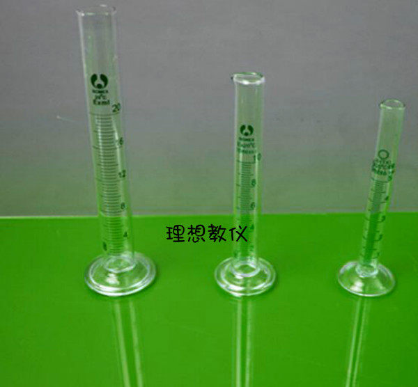 玻璃量筒5/10/20/25/50/100/l250/500/1000/l2000ml教学仪器 单支