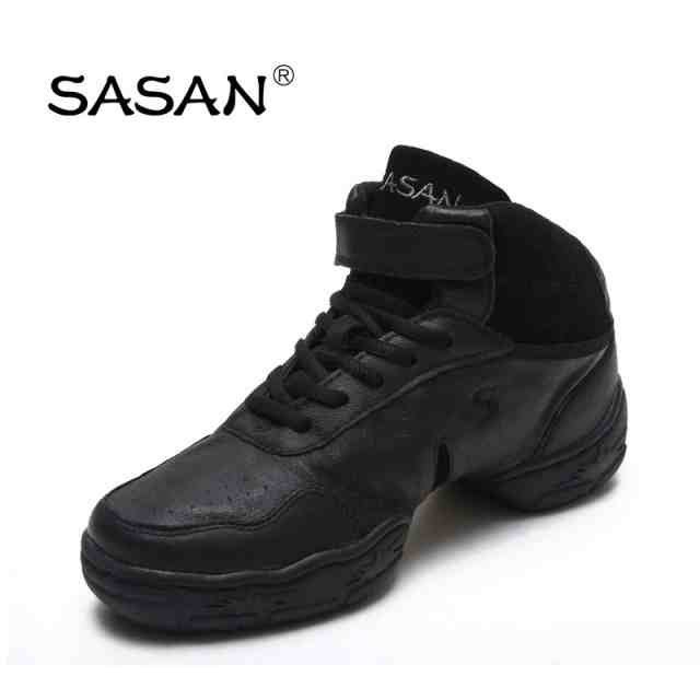 Bag modern dance shoes square dance shoes female jazz dance shoes soft sole SASAN leather heightened dance shoes mail
