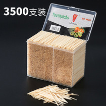 Toothpicks Boxed Home Hotel Commercial Bamboo Bamboo Double Head Fine Disposable Environmentally-friendly Toothy Fruit God Instrumental Tool