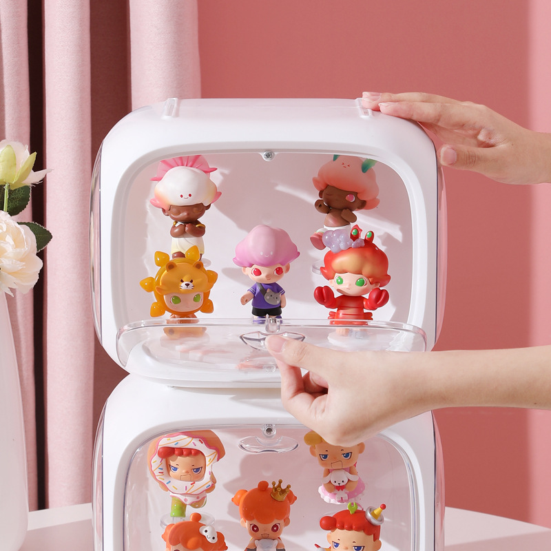 Clothing Blind Box Swing Piece Diy Containing Box Lodge Cabinet Transparent Box Desktop Display Shelf Collection Cabinet Space Capsule
