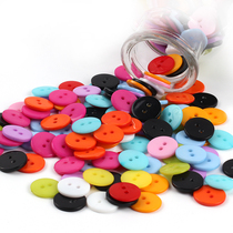 DIY candy color button adjustment button Shirt shirt round resin button Childrens color bread button button all-match