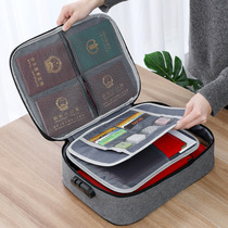 Document Containing Box Home Multifunction Document Box Home Certificate Household File Information Card Bag Finishing Box Bag