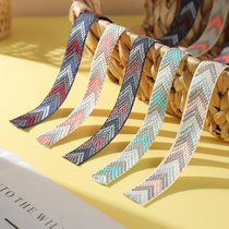 2 5cm2 Wide Arrowhead Decorated Webbing Webbing Clothing Bag Shoes Hat Ornament Accessories National Floral Side Accessories With Strap