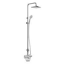 Kohler K-72679T-C7-CP Ellivi three water outlet right angle shower column