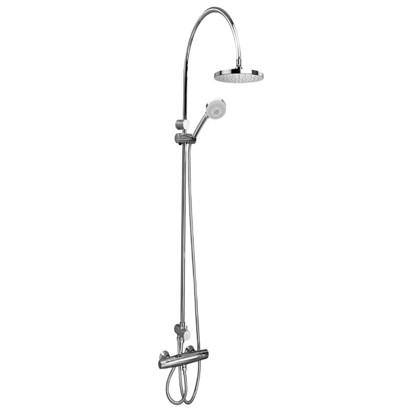 Kohler K-72678T-B7-CP Elliway double shower arc-hard tube connection