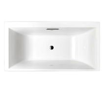 Kohler K-18341T-0 IVE 1 7m Rectangular Recessed Acrylic Bathtub