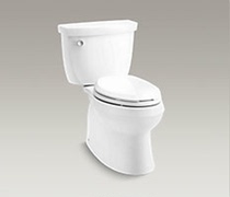 Kohler K-5706 6345T-1 C-0 Cimarron five-stage cyclone split toilet