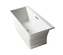 Kohler Sanitary Ware K-16497T-0 FF River Freestanding cast iron bathtub (suspended)