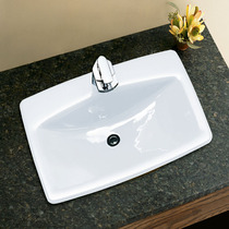 Kohler K-2885T-1 8-0 Mans Trimmed Cast Iron Table Basin