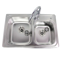 Kohler K-11825T-2KD 2FD-NA KS AKF Milton size slot table stainless steel kitchen basin