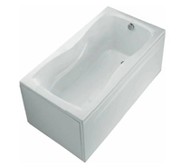 Kohler K-1783 1784T-0 Oglass integrated acrylic bathtub with skirt and drainage