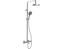 Kohler K-99741T-C9-CP Qi Yue three-outlet constant temperature shower column(hard tube connection)