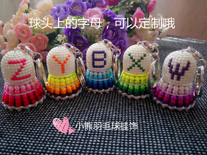 Badminton Pendant Handmade Gifts Custom Wedding Gifts Gradient Wrapping Diamond Letters Custom Models
