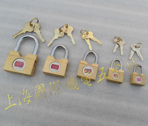 Permanent copper padlock 40 Shanghai copper padlock 30mm padlock 15 small and permanent solid door lock 20 Yonggu 25 Yongsolid card padlock