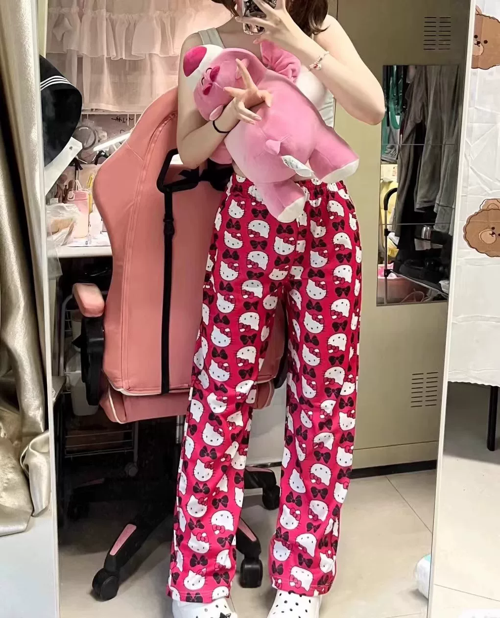 Hello Kitty, летние милые брюки для студентов