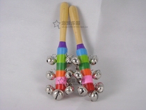 Wave Instruments Wooden 10 Suzuki Seven Colourful Sticks Bell Strings Bells Rattle Children Percussion Instruments Instruments