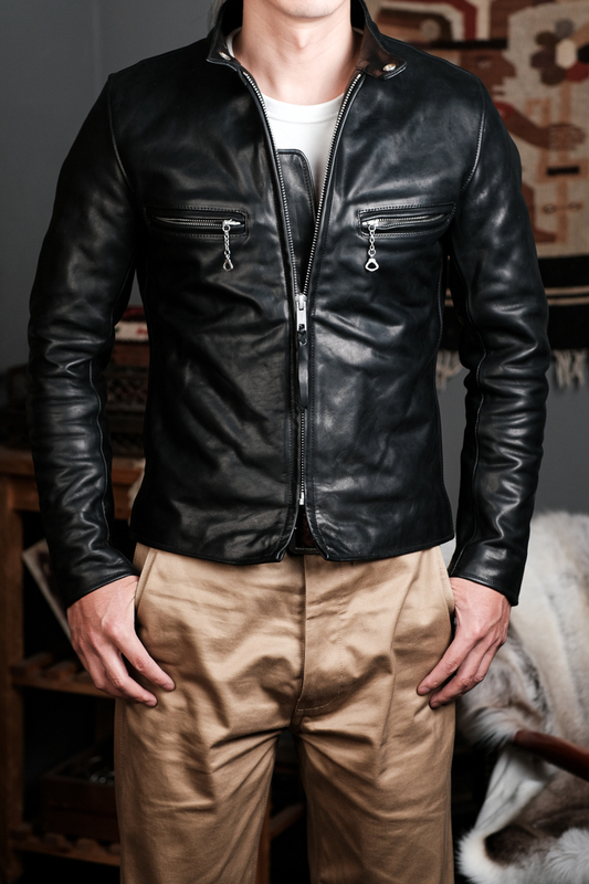 Slim-Fit Japanese Version Schott 641 Model J100 American Motorcycle First-Layer Dyed Oil-Waxed Horse Leather Jacket Genuine Leather Coat