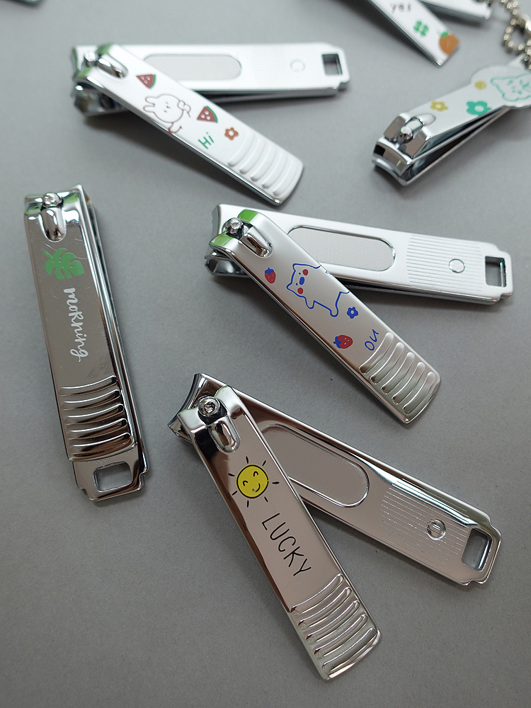 High face value cute portable folding stainless steel cartoon nail clippers small fresher home schoolgirl nail scissors tool