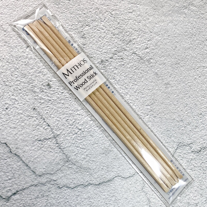 Japanese Mithos Nail Art Tools Orange Wood Stick Beech Wood Stick Clean Nail Gaps Push Dead Skin Stick Rhinestone 5P