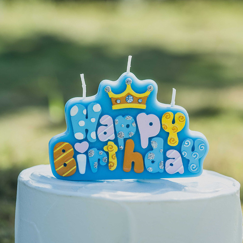 Children's Party Birthday Candle Ideas Happy Birthday Letters Happy Birthday Boy Cake Decoration