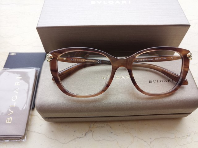 bvlgari eyeglass frames with rhinestones