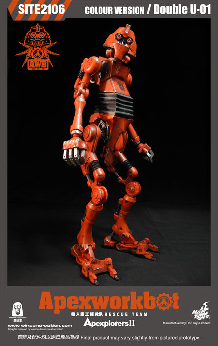 1: 6 Apes Creative x HT Apes Heavy Industries Rescue Team Apexworkbot Red Normal Edition Spot