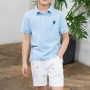 Golf Trẻ em Mặc áo thun cotton ngắn tay Nhỏ vừa Lớn Cậu bé Giải trí Mùa xuân Mùa hè Dịch vụ bóng cho trẻ em - Thể thao sau bộ quần áo thể thao adidas