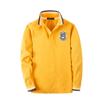 Youth golf clothing Long-sleeved T-shirt spring and autumn lapel small medium and large childrens top Golf clothing ball clothing