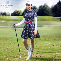 Golf Tandem Dress Woman Short Sleeve Flap Collar Sports Women Long Skirts Golf Ball Clothes Jersey Dresses Dress Women Clothes