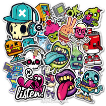 Trend personality anime cartoon refrigerator luggage toilet lid wardrobe door electric motorcycle car sticker color stickers