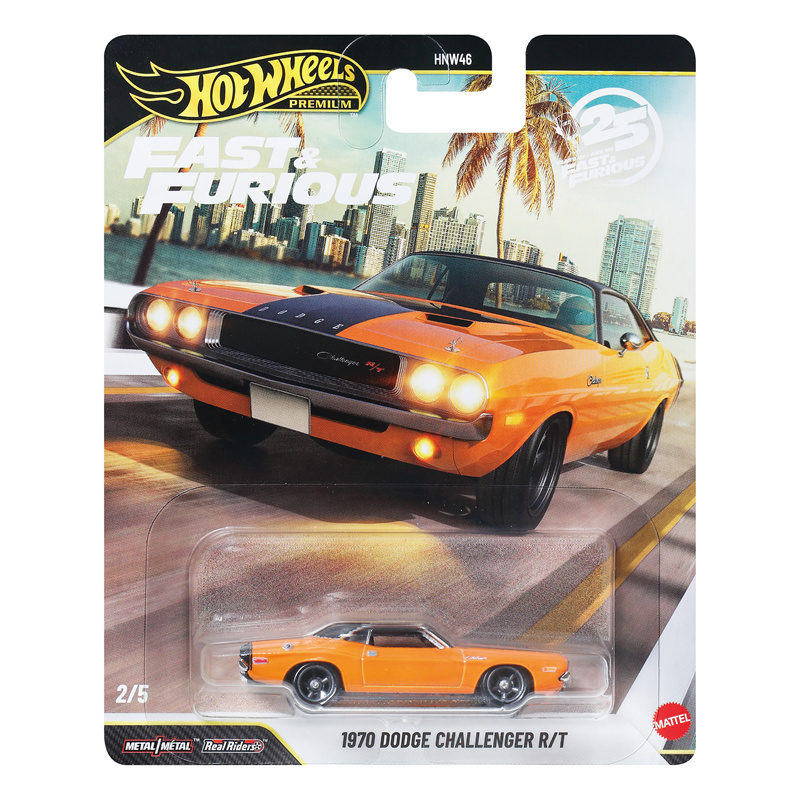 Hot Wheels Hnw46 Fast and Furious Dodge Challenger R/T Muscle Car Hotwheels